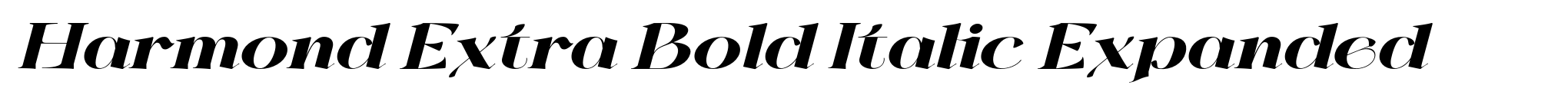 Harmond Extra Bold Italic Expanded image